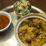 タカリバンチャ - チキンビリヤニセット（950円）