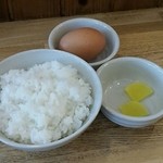 つけ麺 冨 - 卵かけご飯セット