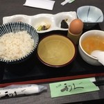 利久BOWLS - 玉子かけご飯定食(540円)