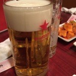 焼肉ジャンジャン - 生ビール(サッポロ)￥５２０