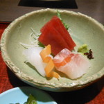 隠れ房 - メインのお刺身 2016.1