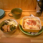 オモヤキッチン - ドリアセット　¥650　2016.2.2