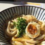うどん屋 基蔵 - 2016・1 カレーぶっかけにタマゴ