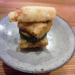 やまさん - 太刀魚の竜田揚げ　上質な太刀魚をレアに仕上げています