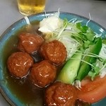 大養軒 - 肉だんごハーフ390円