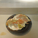 鮨でですけ - アッと言う間に毛ガニの甲羅