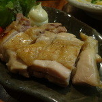 味とく家 - 但馬鶏　柚子胡椒で(2015,12)