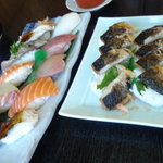 Sushi No Masudaya - 寿司上盛り・焼鯖寿司