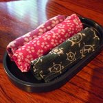 腰掛庵 - おしぼり