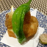 座屋 - 揚げ物　西山きんとき（土佐きんとき）、鱈白子　