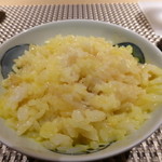 座屋 - ご飯　土佐ジロー、ぶりトロ焼き、塩、焦げ
      