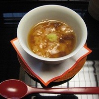 露庵 菊乃井 木屋町店 - 先付：赤飯蒸し