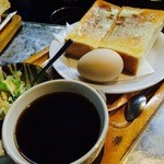 喫茶翡翠 - モーニング・トーストセット(450円)