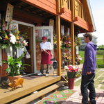 アラペイザンヌ - 早くお店へ入りたい！ログハウスのお店が素敵。