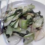 源来軒 - 餅と青菜の炒め