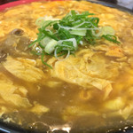 極楽うどん Ah-麺 - ネギと生姜がまたよく合うんよd(^_^o)