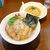 真心ラーメン竹 - 料理写真:にぼしラーメンチャーハンセット