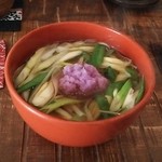 手打蕎麦 じゆうさん - 九条葱おろしそば（温蕎麦）