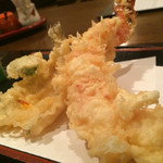 天ぷら つな八 - 大えび定食1750円