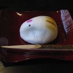 竹情荘 - 和菓子のアップ(2016.01)