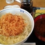 谷中フーズアサヒヤ - メンチカツ丼 800円