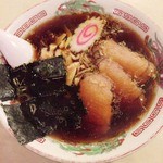 富士屋 - ラーメン　角煮定食　２０１６年１月