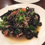 クアドリフォーリオ - ２０１６・２月　イカ墨の手打ちパスタ・蟹と菜の花のソース