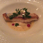 ダン ル シエル - 真鯛のポアレ 蕗の薹のソース