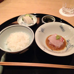 まき村 - 鯛茶漬け セッティング