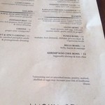 LUCKY BELLY - メニュー　ラーメン9ドル