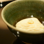 まき村 - 牡蠣（かき）と芹（せり）の湯葉蒸（ゆばむし）