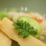 まき村 - 木（き）の芽（め）、新筍（しんたけのこ）、蚕豆（そらまめ）