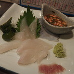 居酒家のんべい - かわはぎ刺身