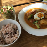 カフェモルフォ - 鶏肉と温野菜のマレーシアカレー