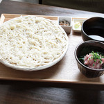 ごはんcafe両子の庄  - ネギトロ丼と秋田稲庭うどん膳