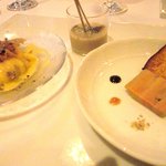 サーラ アマービレ - フォアグラテリーヌとポルチーニスープとカルボナーラ 