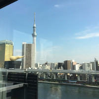 浅草むぎとろ 本店 - 最上階カウンター席からの眺望