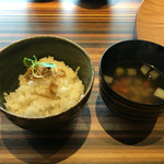 婆皿よしたけ - ランチのご飯、野菜スープ