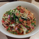 アジトイズム - カレーまぜそば ajito風（800円）＋〆のリゾット（200円）