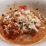 アジトイズム - カレーまぜそば ajito風（800円）＋〆のリゾット（200円）