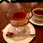 錢屋カフヱー - 昔懐かし固めのプリン&紅茶
