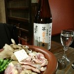 Jizake Baru Tsubasa - 地鶏陶板焼き・・。
