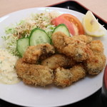 愛南 市場食堂 - 御荘牡蠣フライ定食