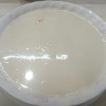 ニューとん助 - ポタージュスープ(海老入り、ニンニク風味)