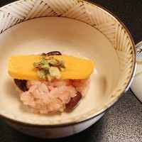 招福樓 本店 - お凌ぎ　赤飯　からすみ　蕗の薹