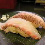 回し寿司 活 活美登利 - 塩締め熟成鯛