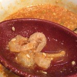 中国菜館 萬福 - 担々麺の干し海老。美味いんだコレ