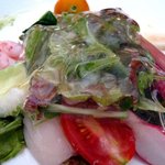 ２日目前菜　高原野菜にトマトのジェル(拡大)