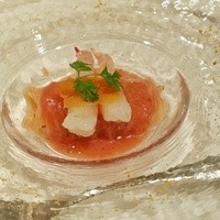 リストランテ カノビアーノ 福岡 - 薩摩たか海老とフルーツトマトの冷静カッペリーニ