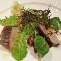リストランテ カノビアーノ 福岡 - 寒鰆のカルパッチョ ゆずと生姜のドレッシング